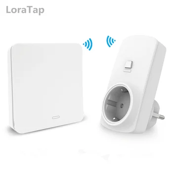 

EU Wireless Socket Plug 16A with Remote Control Kinetic wireless Switch No Battery Needed eco-friendly No WiFi easy to use
