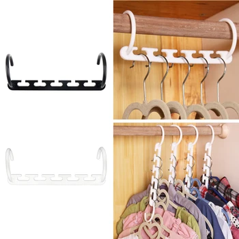 

Five-Hole Multi-function Windproof Non-slip Magic Hanger Wardrobe Sorting Drying Cloth Rack Storage Rack Save Space Dropshipping