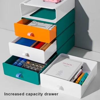 

Drawer Type Storage Box Office Desk Top Stackable File Storage Box Household Multi Function Storage Cabinet BDF99