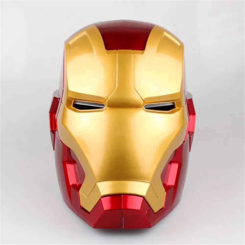 Mask1 Вечерние аниме на Хэллоуин 1:1 Мстители для косплея Железного человека реквизит шлем полное лицо светодиодный ПВХ маски Thanos Infinity Gauntlet перчатки - Цвет: Mask1