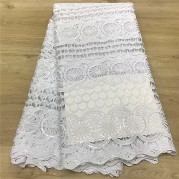 

2020 African Tulle Lace Fabric Nigerian Lace Fabric High Quality African Tulle Lace Fabric With Sequins Sewing Material jy66-780