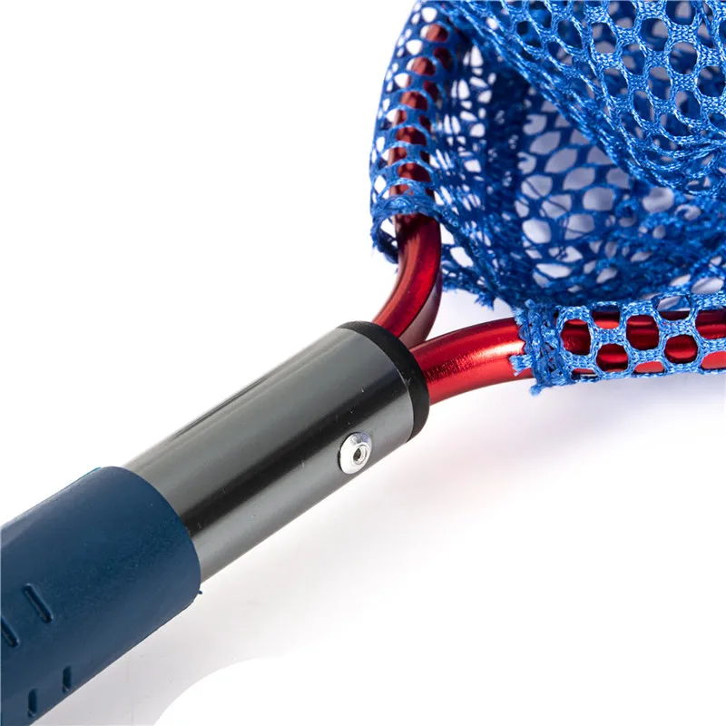 

Portable Fly Fishing Net Mesh Soft Rubber Children Landing Net Trout Catch Net Lanyard Fishing Tackle