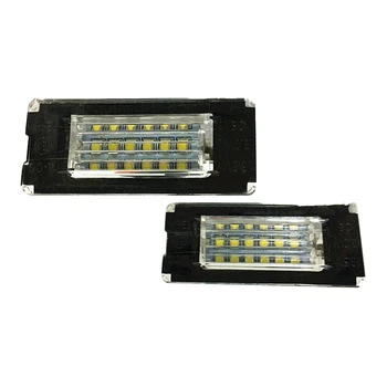 

2PCS White 18SMD Car LED License Plate Light Lamp Beads for Mini Cooper R56 R57 R58 R59 Car Light Source Error Free
