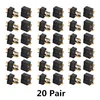 10/20 Pair Black Mini Deans Micro T-Plug Connectors Male & Female For RC LiPo Battery ► Photo 1/5