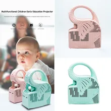Мини-проектор для раннего детского образования HD 720P миниатюрный домашний портативный светодиодный проектор с tf-картой 2000 мАч батарея