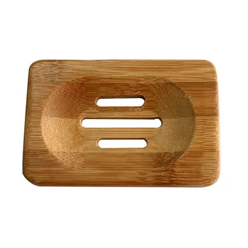 

New Bathroom Natural Bamboo Wood Storage Holder Bath Shower Plate Soap Dish hot selling