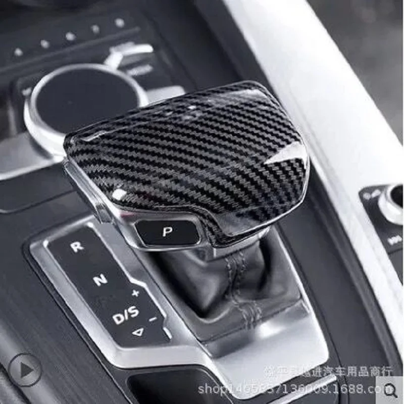 

Car Styling Console Gearshift Handle Head Frame Cover Carbon Fiber Sticker For Audi A4 B8 B9 A5 A6 A7 Q7 Q5 Interior Accessories