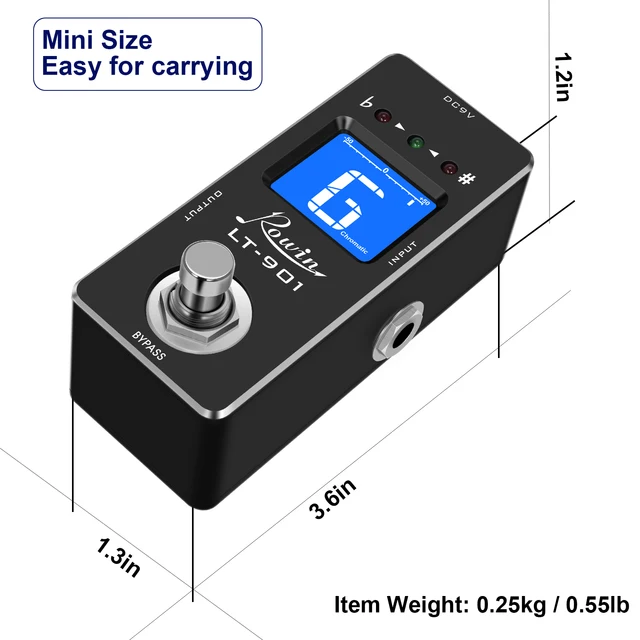 Donner DT-1 Accordatore A Pedale Cromatico Per Chitarra - True Bypass, Display LED Luminoso - Foto 4