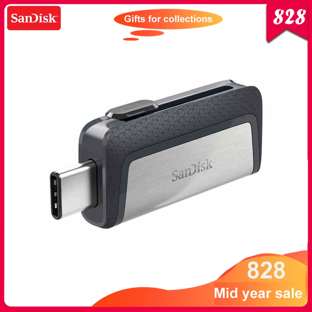 USB флеш накопитель SanDisk SDDDC2 Extreme Type C 3 0 и 1 128 ГБ 64 двойной OTG 32 флешка микро USB|USB