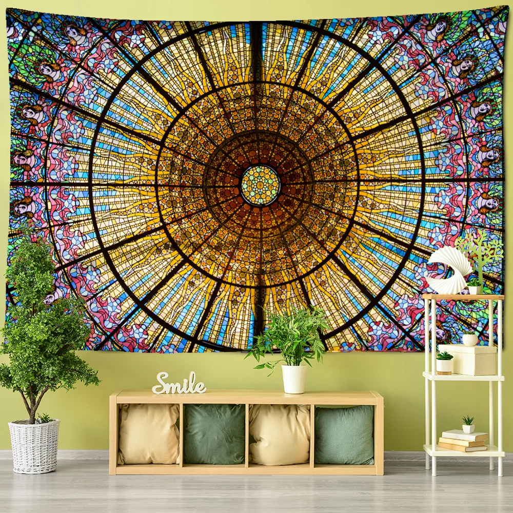 Indian Mandala Tapestry Wall Hanging Sandy Beach Throw Rug Blanket Camping Tent Travel Mattress Bohemian Sleeping Pad