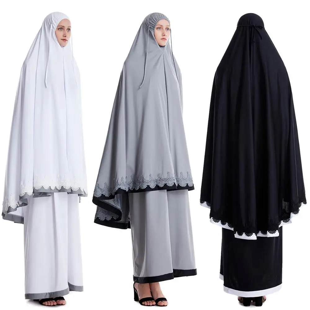 Details about   Full Cover Muslim Women Prayer Shawl Niquab Long Scarf Khimar Hijab Jilbab Arab 