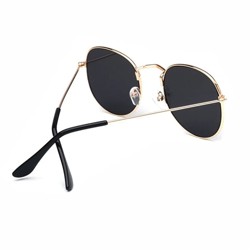 Classic Small Frame Round Sunglasses Women/Men Brand Designer Alloy Mirror Sun Glasses For Female Vintage sunglasses women