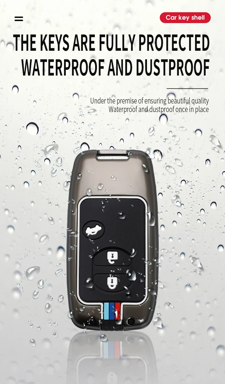 Borsa in lega di zinco per custodia portachiavi per Toyota Land Cruiser Prado 150 Camry Prius Crown Holder 14 Borsa in lega di zinco per custodia portachiavi per Toyota Land Cruiser Prado 150 Camry Prius Crown Holder - H144aa134f26d4f71865c229523029e988