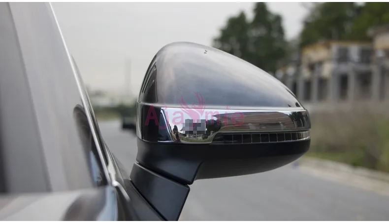 For Audi A4 2017 2018 Side Mirror Trim Cover Bumper Rear View Protecotr Panel Chrome Car Styling Accessories
