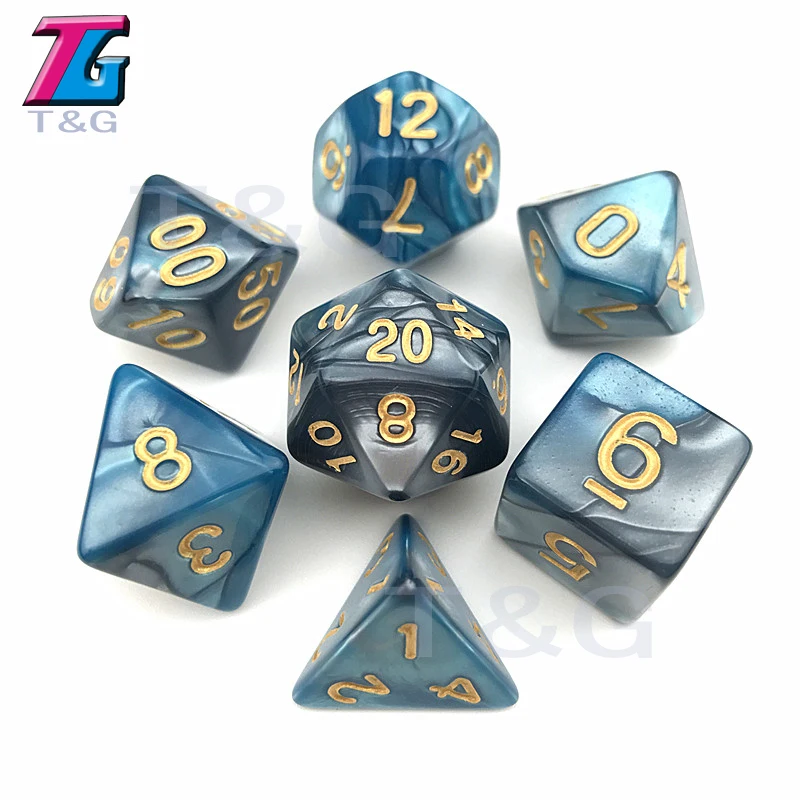 Purple & Blue Dice DND Die Toys For Adults Kids Plastic Cubes Special Birthday Gift|dice dnd|blue dicedice toys |