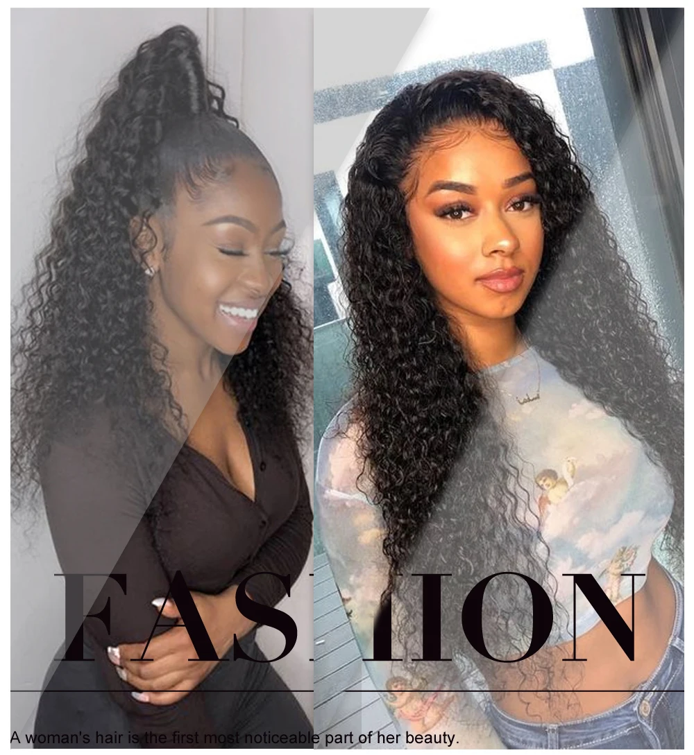 Brazilian Curly Lace Front Wig Pre Plucked Remy 13x6 Lace Front Human Hair Wigs 150180 Density Julia 13x4 Curly Lace Front Wig (1)