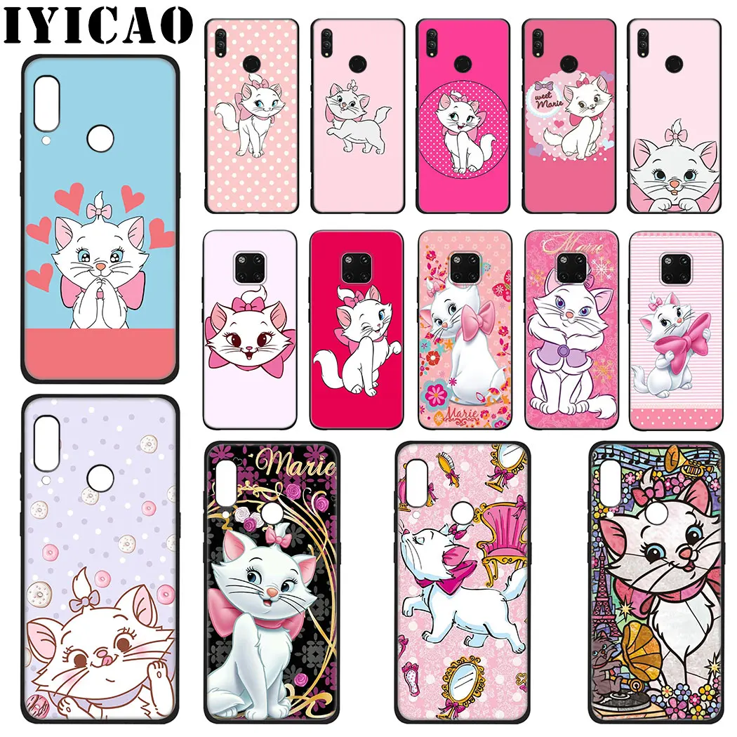 Чехол Marie aristocrats кошка из мягкого силикона для huawei mate 30 Pro Lite Y9 Prime P9 P8 |