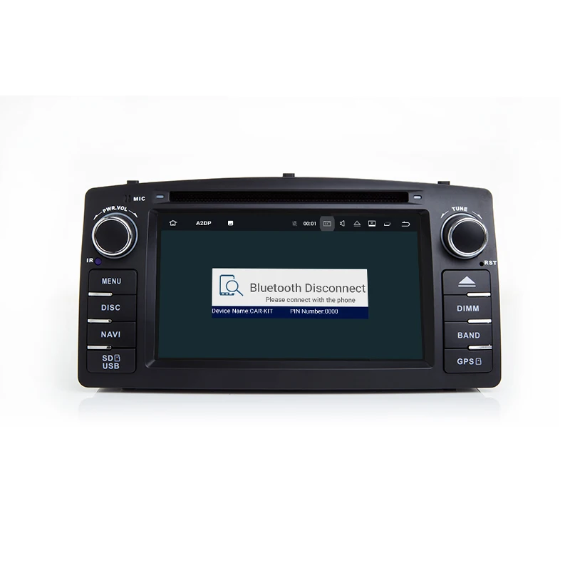 Автомобильный центральный мультимедийный gps навигатор головное устройство Радио Android для Toyota Altis Corolla E120 2000-2006 BYD F3 2 din dvd-плеер
