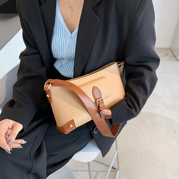 

2020 Trend Solid Color Square Bag with Lock Luxury Leather Womens Shoulder Bag Elegant Female PU Messenger Crossbody Bags Bulsos
