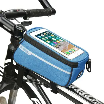 

Travel Accessories Cycling Frame Pannier Front Tube Bag For Cell Phone Bike Touch Screen Rainproof