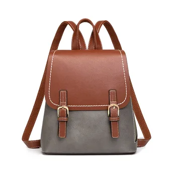 

Retro Style Fashion Simple Messenger Bag Solid Color Casual Women's Backpack