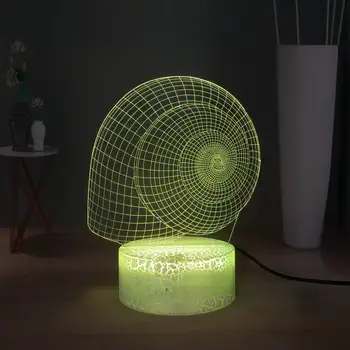 

Novelty snail shell Bedroom Lamp Fun Animal RGB 7colorful Table Lamp Creative Home Decor USB Remote LED Night Light Child Lamp