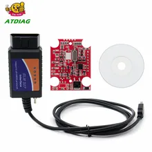 ELM327 USB V1.5 modificado para Ford ELMconfig Forscan CH340 + 25K80 chip HS-CAN/MS-CAN Frete Grátis