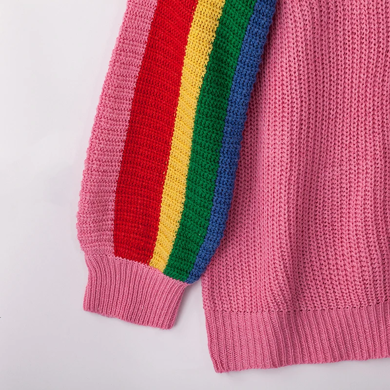 TWOTWINSTYLE хит цвета повседневные женские водолазки рукав фонарик рукав пуловеры вязание длинные свитера женские Мода Новинка