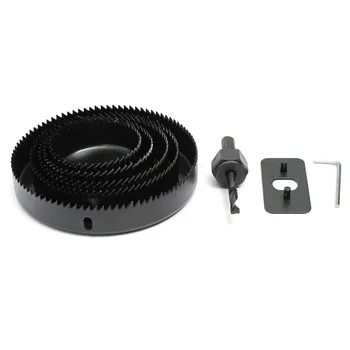 

8pcs 63mm-126mm Hole Saw Drill Bit Cutter Set Wood Working Drill Bit Metal Wood Drilling Hole Cut Tool For Installing Locks