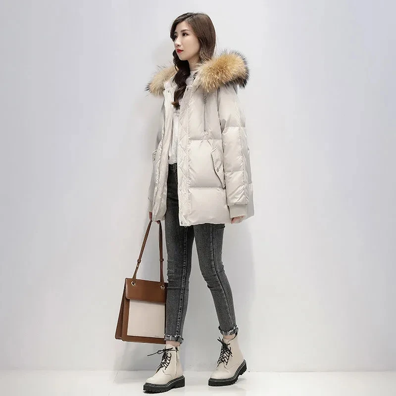 

Coat Women's Winter Hooded 2022 Fashion Thicken Warm Cotton Jacket High-end Short Down Cotton Jacket Parker Overcome
