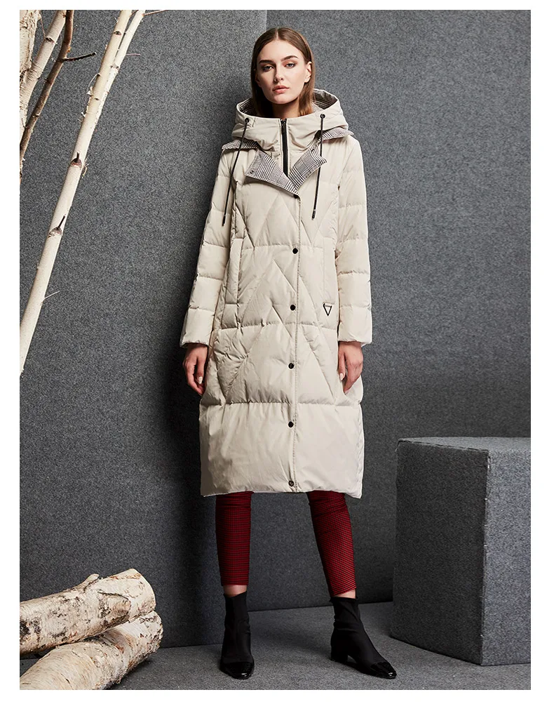 Зима и осень Женское пуховое пальто куртки