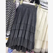 Женские зимние юбки модные женские плиссированные юбки#1607
