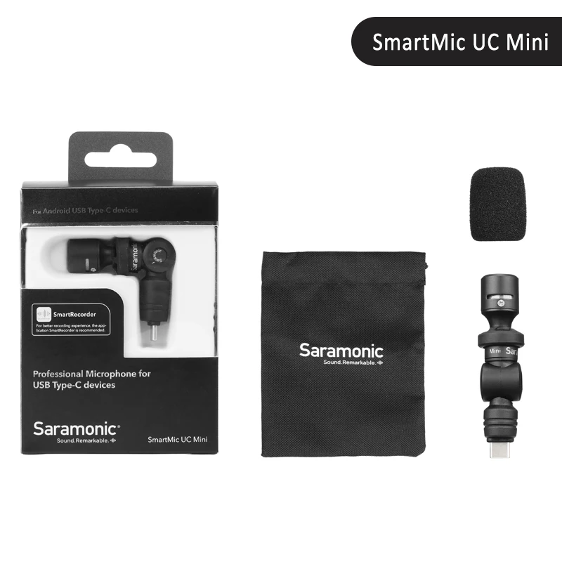 Saramonic Di Mini Smartmic UC Mini Flexible Condenser Microphone Lightning TypeC Jack For iPhone Android Smartphone mic 