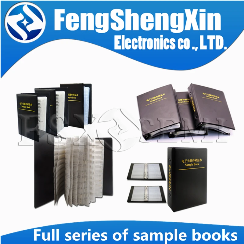 0201 0402 0603 0805 1206 1% resistor book full series  empty book Sample Book 0R~10M 170values x50pcs x25pcs 1%