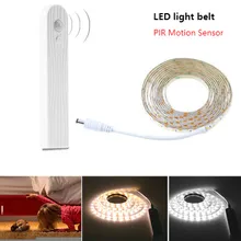 Светодиодный под светодиодный свет шкафа полосы светодиодный светильник с Беспроводной движения PIR Сенсор для шкафов лестниц шкаф-кровать боковой свет