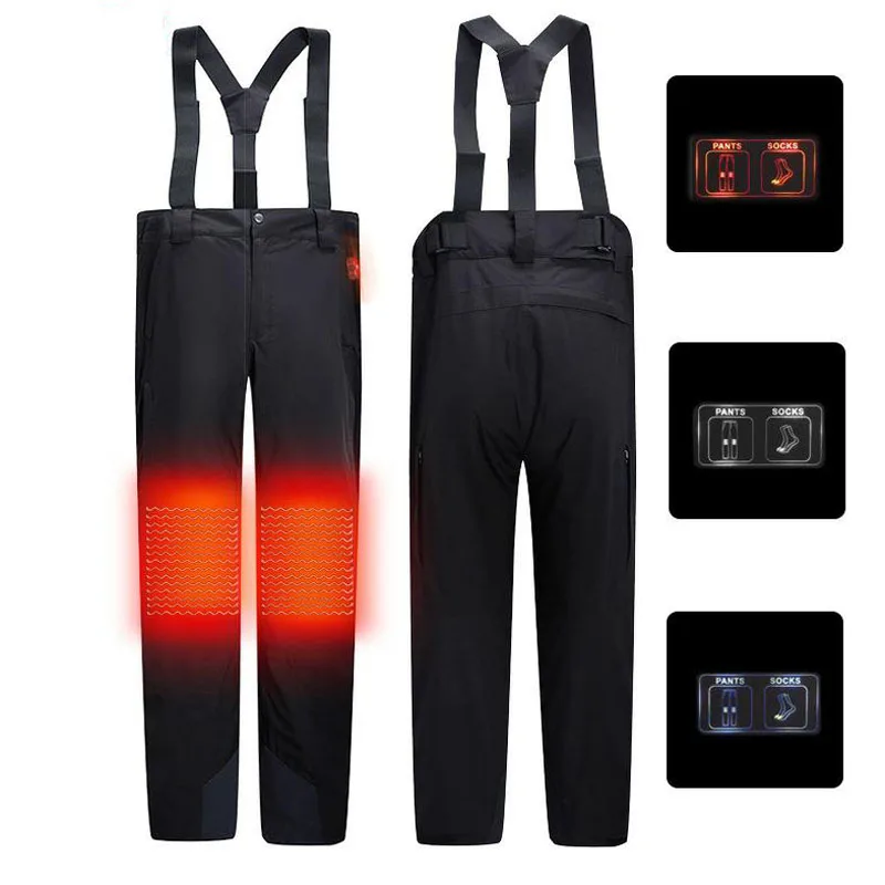 

Men's Winter Outdoor Heating Warming Pants Heated Smart USB Work Pants Adjustable Temperature Control Safety Clothing DSY041