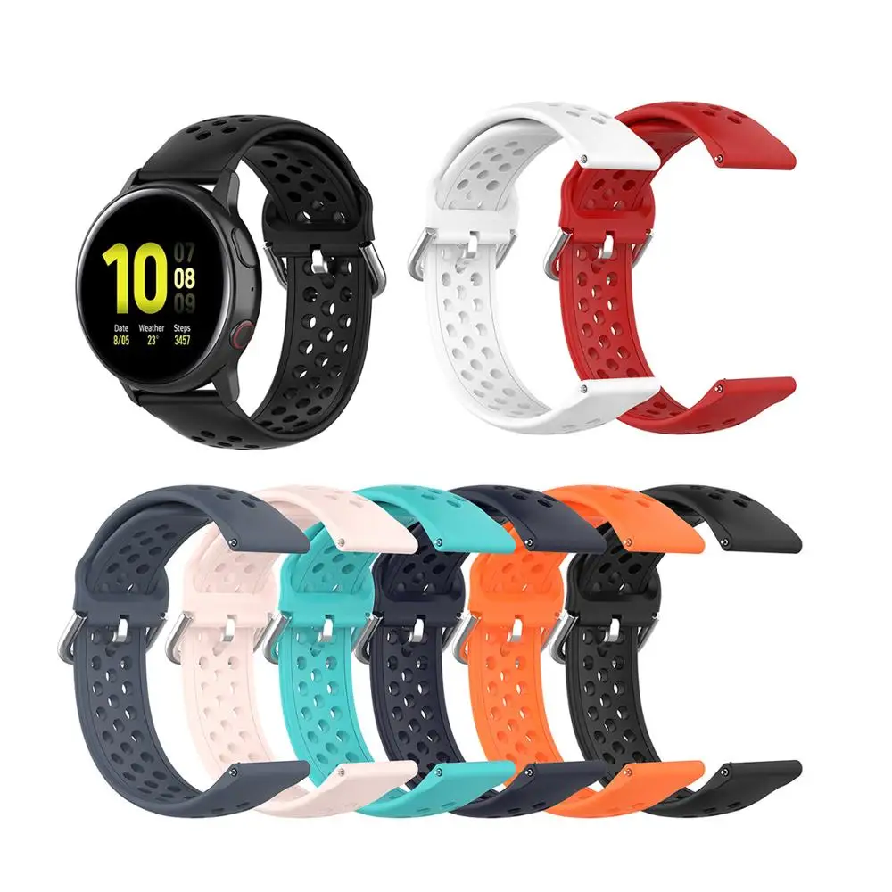 Ремешок силиконовый для Xiaomi huami Amazfit Stratos 3 2 S /PACE/GTR 47 мм браслет часов Huawei Watch GT GT2 46