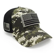 Высокое качество, Мужская армейская камуфляжная бейсболка, флаг США, заплатка, Snapback, шляпа для папы, тактическая камуфляжная кепка, летняя кепка, Кепка для водителя грузовика, Snapback Bone