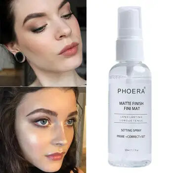 

PHOERA Makeup Setting Spray Moisturizing Long Lasting Foundation Fixer Matte Finishing Setting Spray Cosmetic 50ml TSLM1