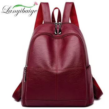 

Fashion Women Backpack High Quality Leather Backpacks School Bags For Teenage Girls Bagpack Mochila Feminina Sac A Dos Femme