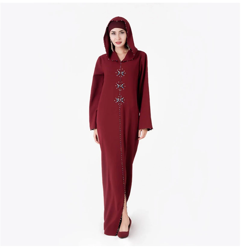 Arabic Islamic Abaya Turkey Hijab Muslim Dress Clothing Women Caftan Dubai Kaftan Robe Musulmane Tesettur Elbise Turkish Dresse (13)