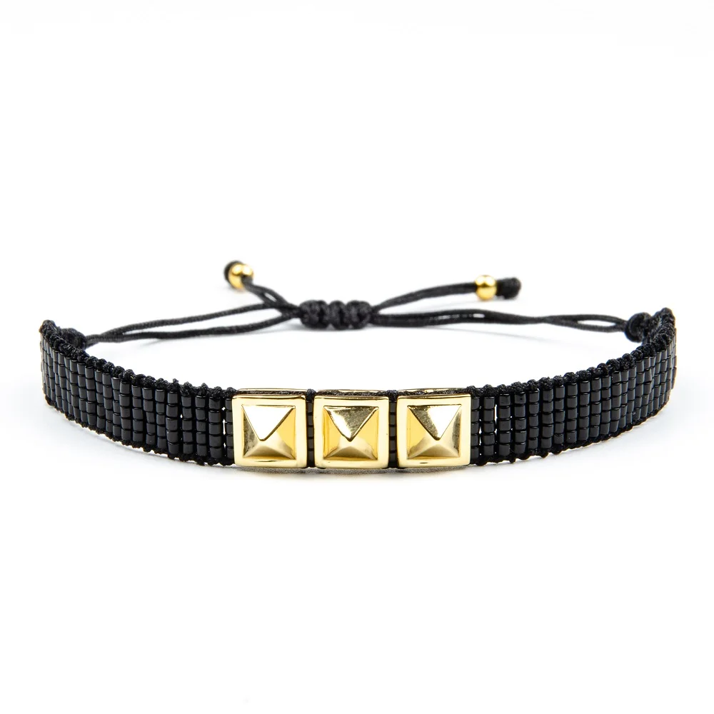 Go2boho MIYUKI браслет для женщин Pulseras Mujer Moda браслет на руку сердце Имя плитка браслет в виде ракушки ювелирные изделия любовные буквы сделай сам