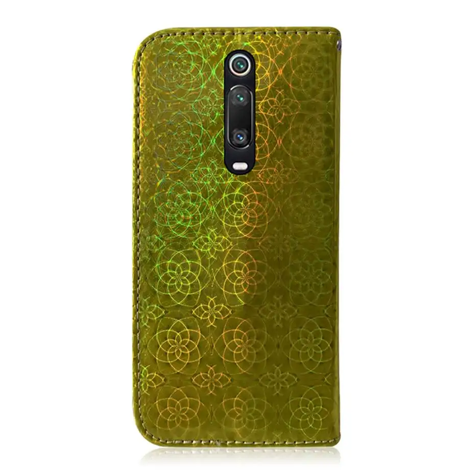 Laser Fluorescent Flip Case For Xiaomi CC9 E MI Note 10 Pro Redmi K20 Pro 6 7 7A Pro Redmi Note 7 6 8 Pro 8T Leather Phone Case