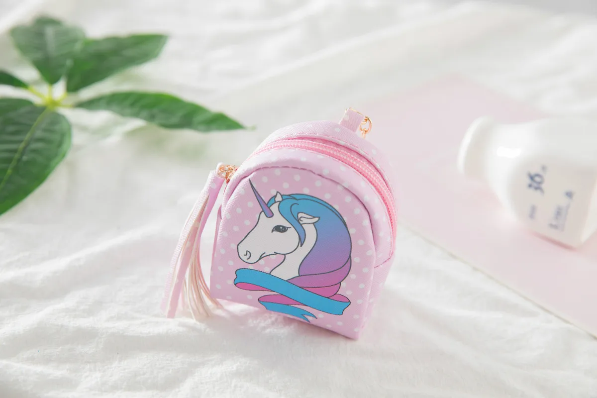 Модный женский мини кошелек для монет с единорогом пони девочек героями