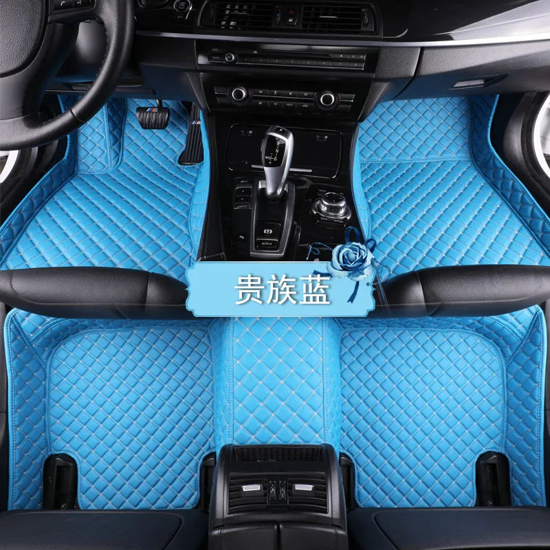 Car floor mats for Toyota Rav4 Corolla Avalon Highlander Camry CrownToyota Land Cruiser 200 Prado150 120 car floor liners Purple