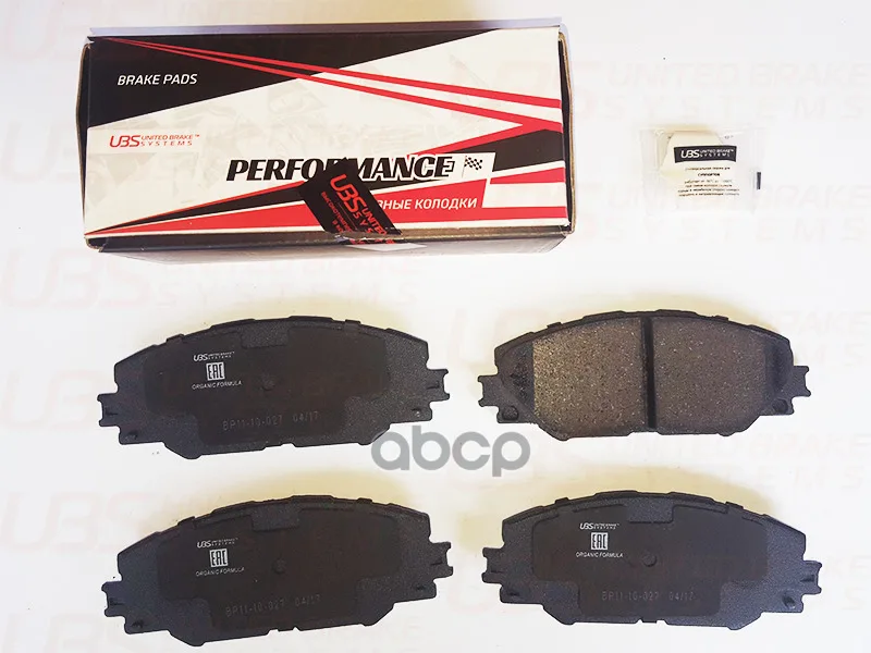 Премиум Тормозные Колодки Toyota Rav 4 Iii/Iv 06-/08-/12- Передние UBS арт. BP1110027 | Автомобили и