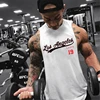 2022 Workout Gym Mens Tank Top Muscle Sleeveless Vest Sportswear Shirt Stringer Casual Vest Bodybuilding Cotton Fitness Singlets ► Photo 2/6