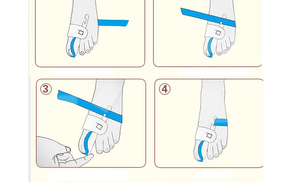 1 пара = 2 шт. прибор для ухода за ногами буйон вальгусная деформация кости выпрямитель буйон корректор большого пальца разделители для пальцев ноги Инструменты для ухода за ногами