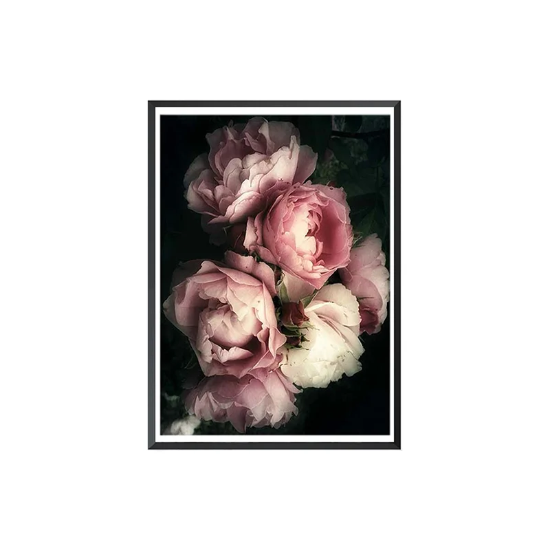 

Posters and Prints Blush Flower Pink Rose Nordic Wall Art Canvas Canvas Painting Picture for Living Room scandinavian Decor