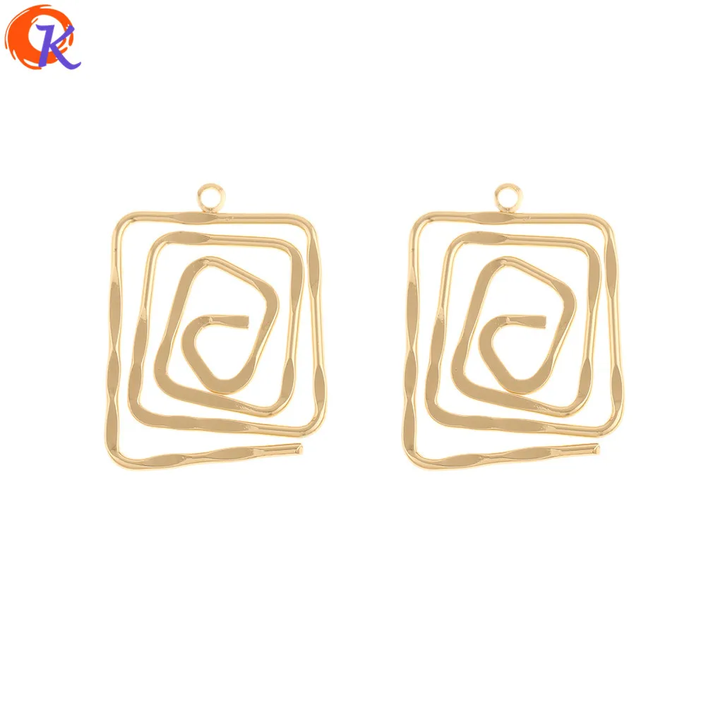 

Cordial Design 50Pcs 26*35MM Jewelry Accessories/DIY Making/Earrings Connectors/Spiral Shape/Pendant/Hand Made/Earring Findings